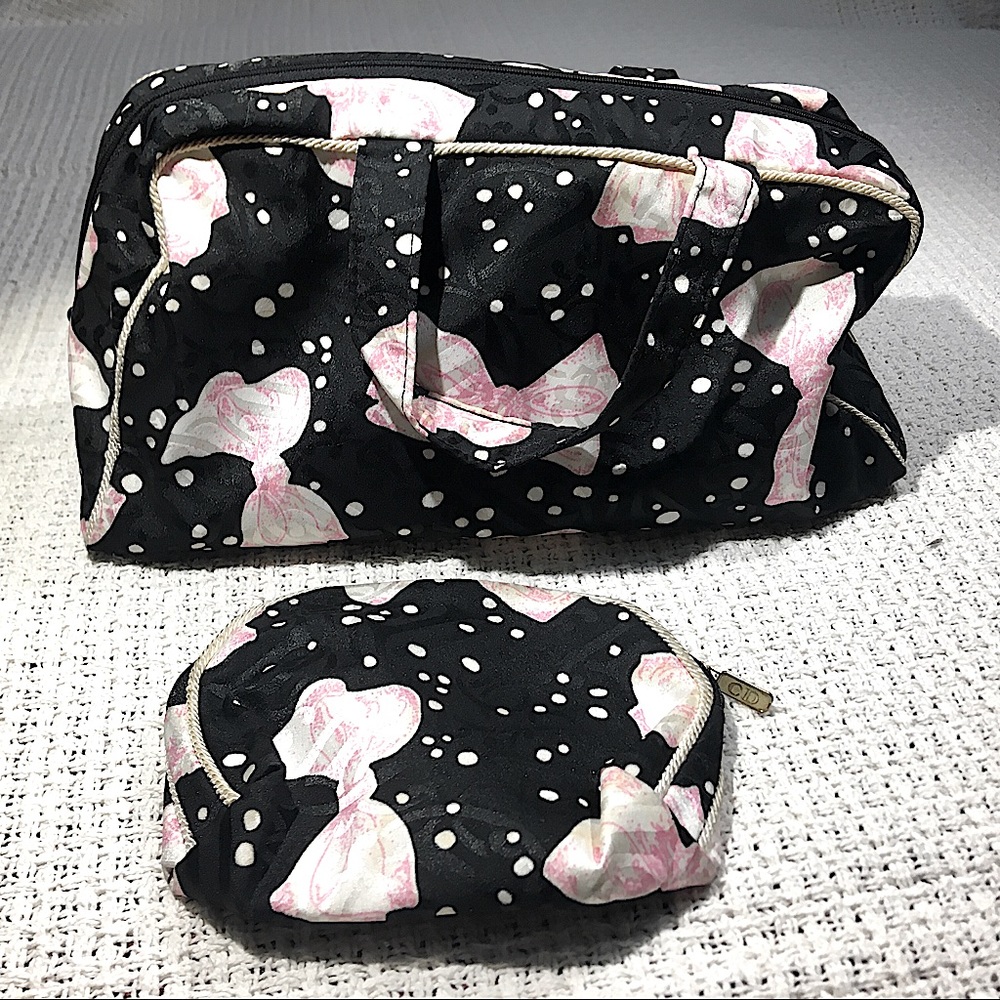 Christian Dior Pink Bow Makeup Bags